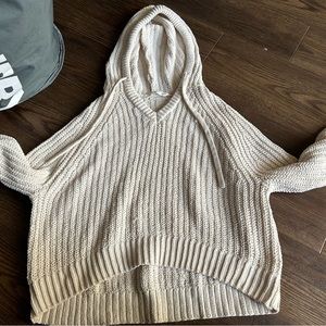 Beige sweater hoodie size extra small BlueNotes